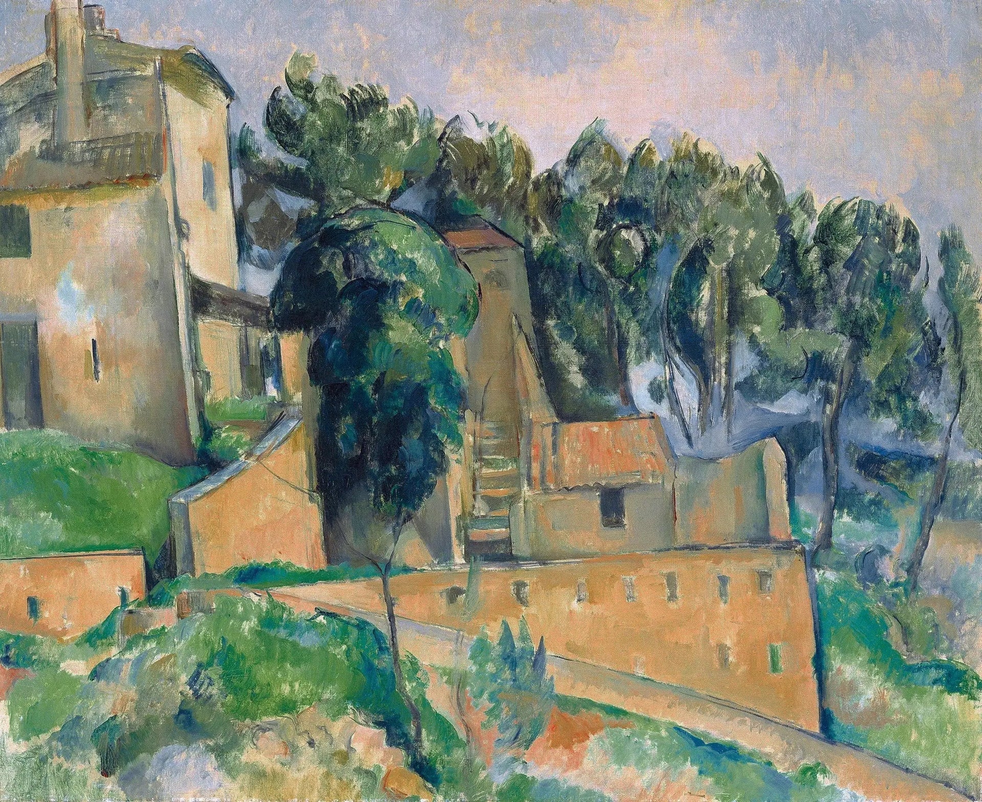 La Maison de Bellevue - Paul Cézanne image 1 copie peinte à la main à l’huile