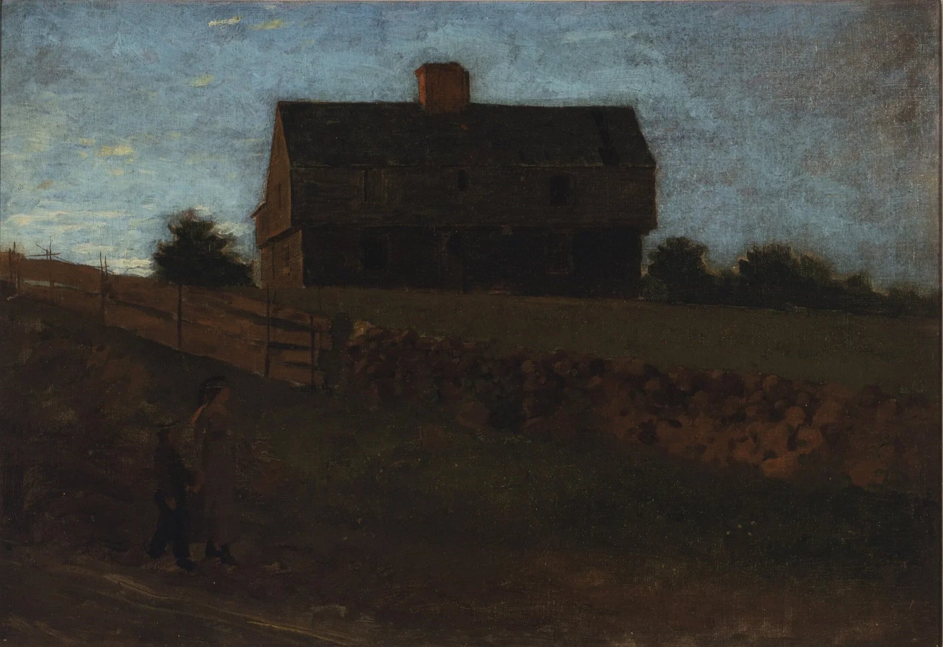 La maison de garnison de Robert Junkins, York, Maine - Winslow Homer image 1 copie peinte à la main à l’huile