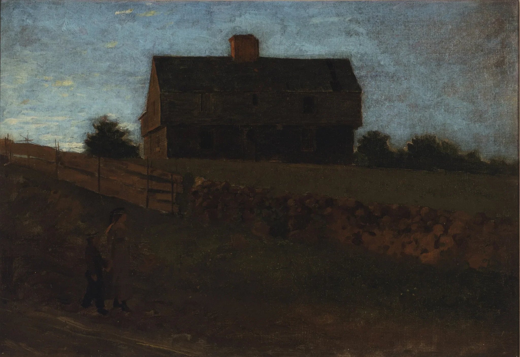 La maison de garnison de Robert Junkins, York, Maine - Winslow Homer image 1 copie peinte à la main à l’huile