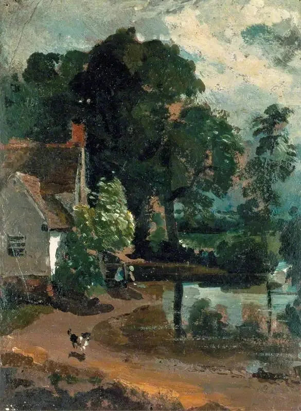 La maison de Willy Lott, près du moulin de Flatford - John Constable image 1 reproduction réalisée par Alpha Reproduction