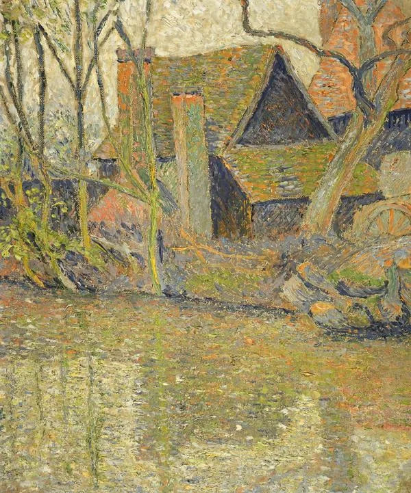 La Maison du Moulin, Blackpool, Devon - Lucien Pissarro image 1 reproduction d’œuvre d’art à l’huile
