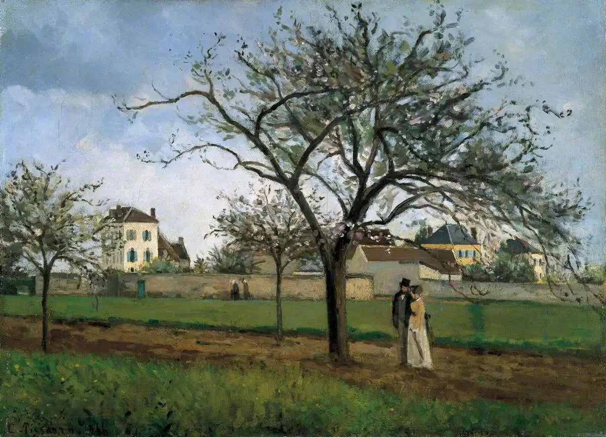 La maison du père Gallien, Pontoise - Camille Pissarro image 1 reproduction d’œuvre d’art à l’huile