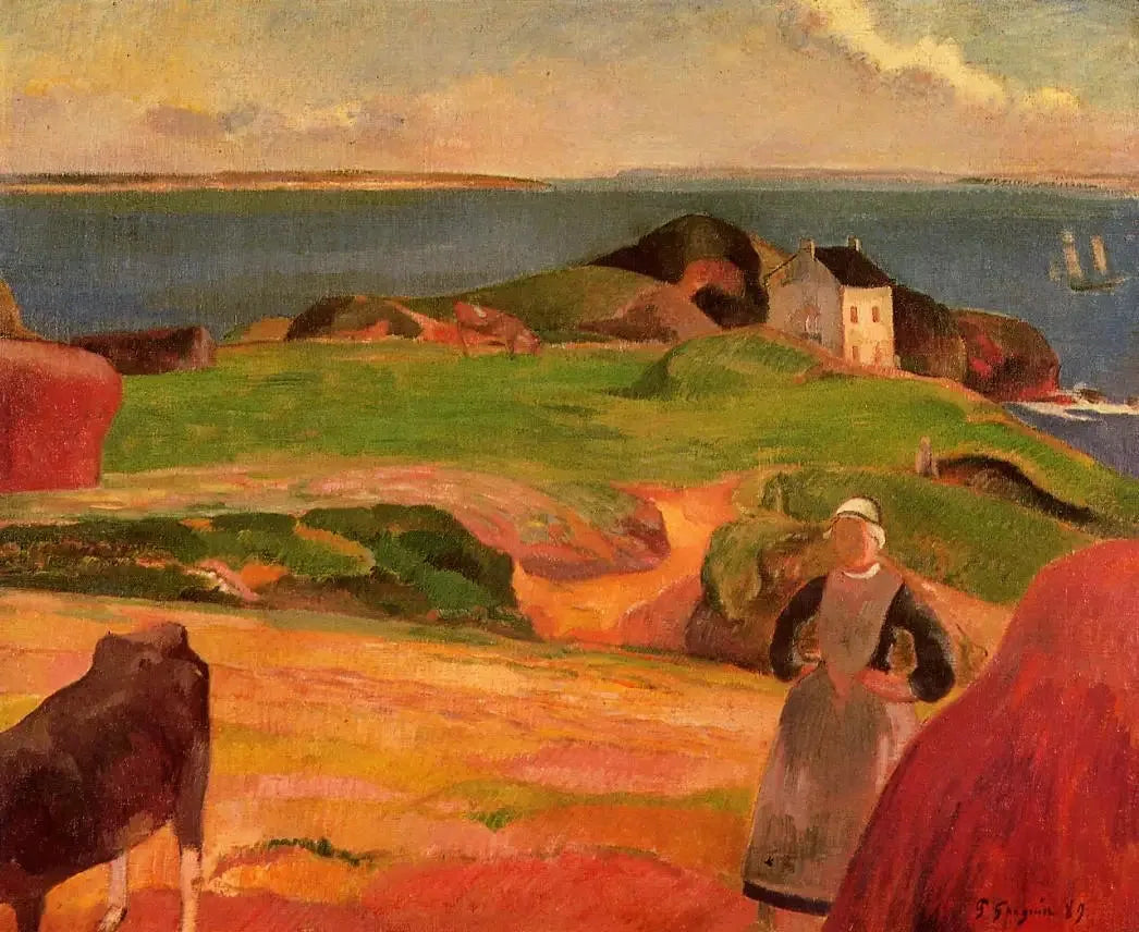 La Maison isolée - Paul Gauguin image 1 reproduction de peinture à l’huile
