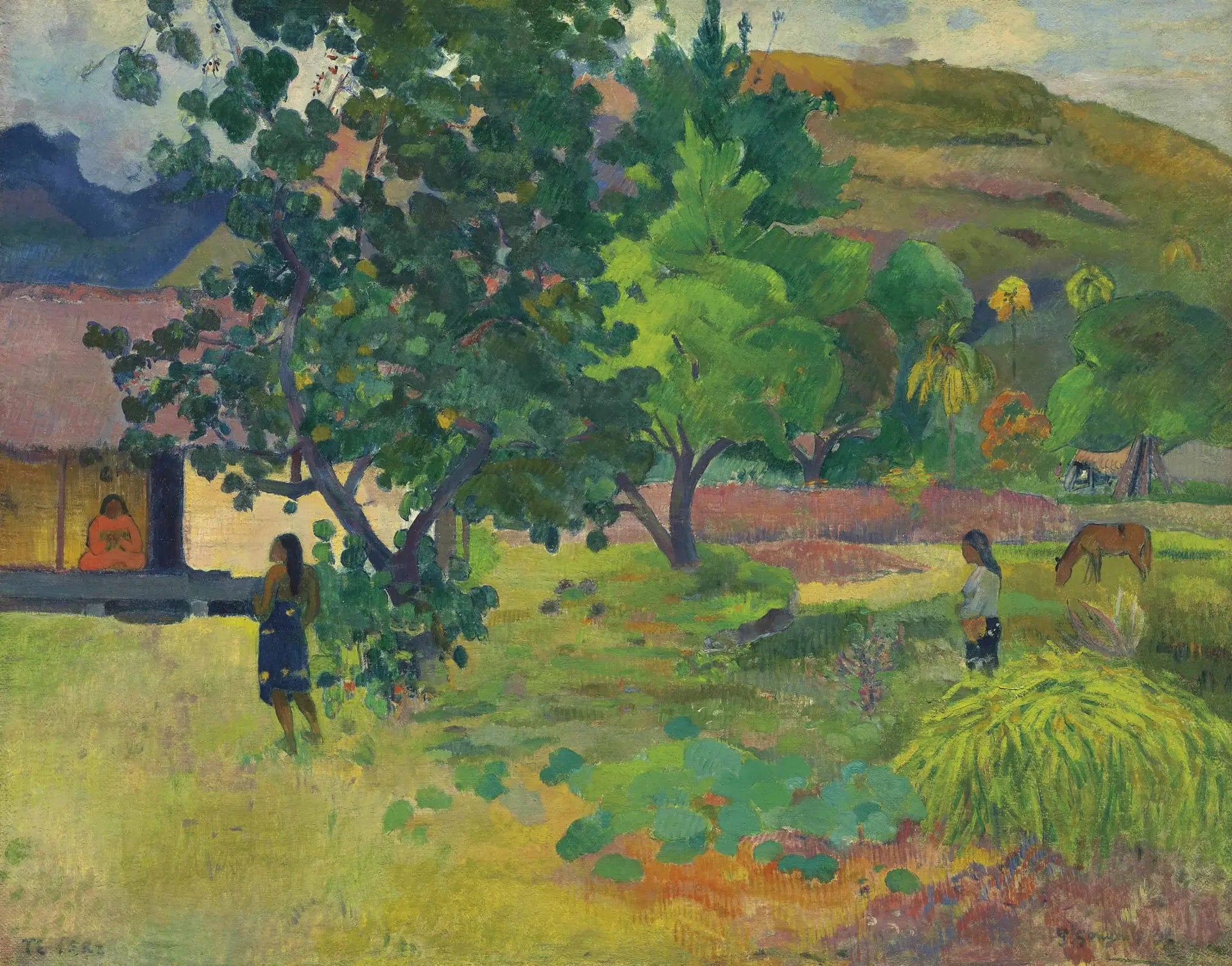 La maison - Paul Gauguin image 1 copie peinte à la main à l’huile