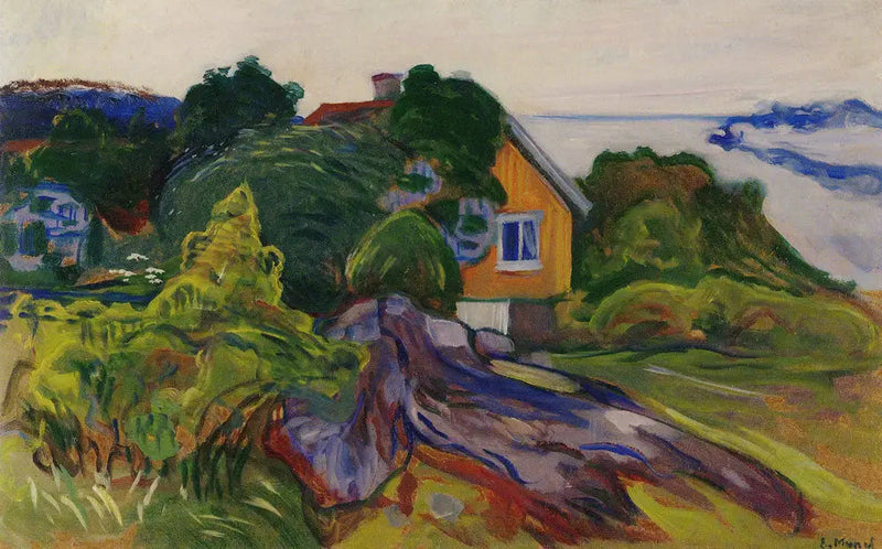 La Maison près du fjord - Edvard Munch