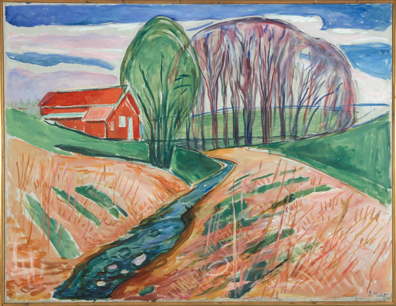 La Maison rouge - Edvard Munch