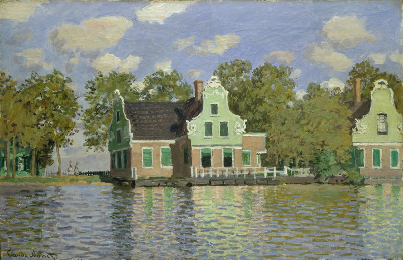 La maison sur la rivière Zaan à Zaandam - Claude Monet