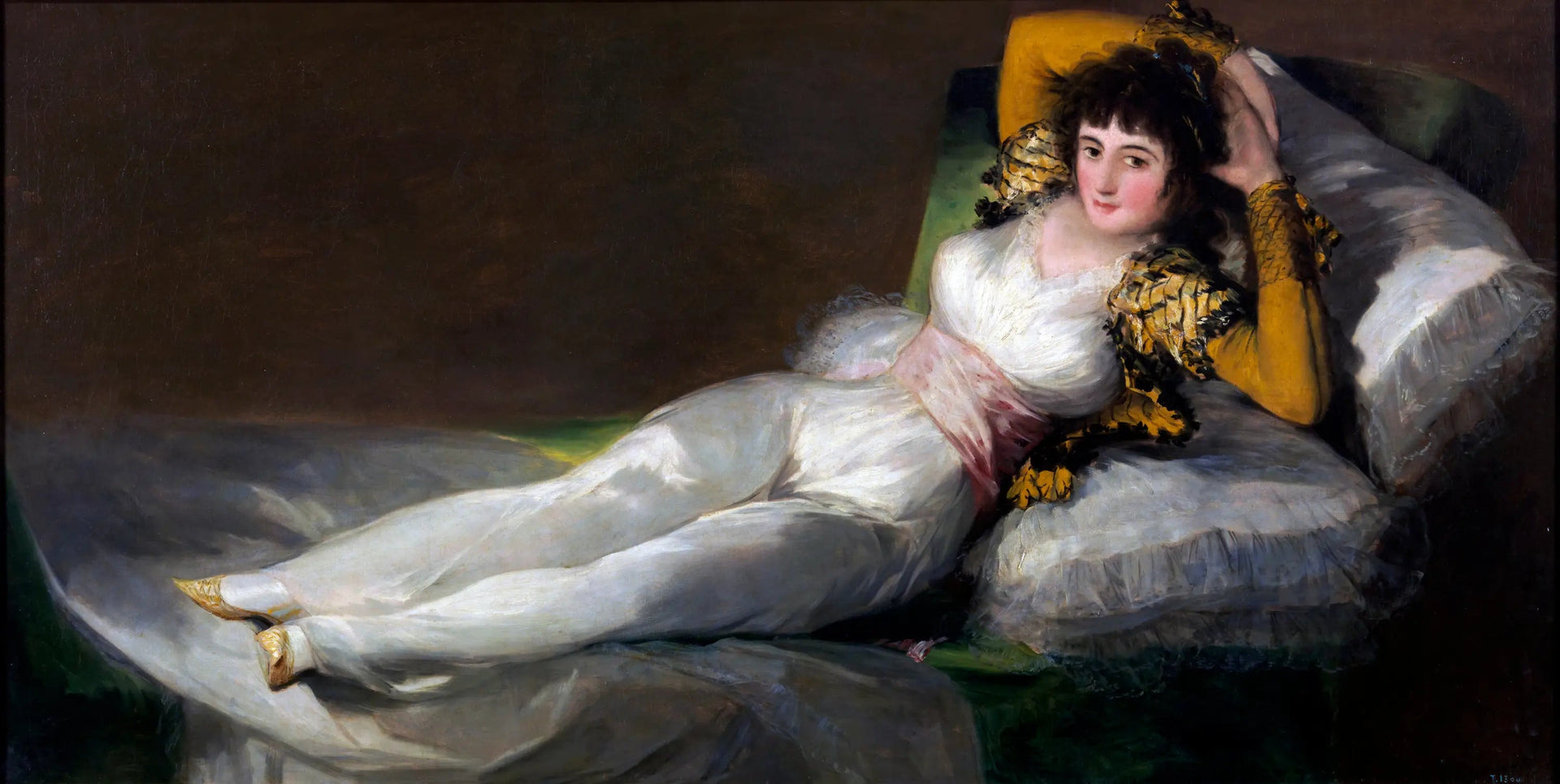 La Maja vêtue - Francisco de Goya image 1 copie de tableau peinte à la main