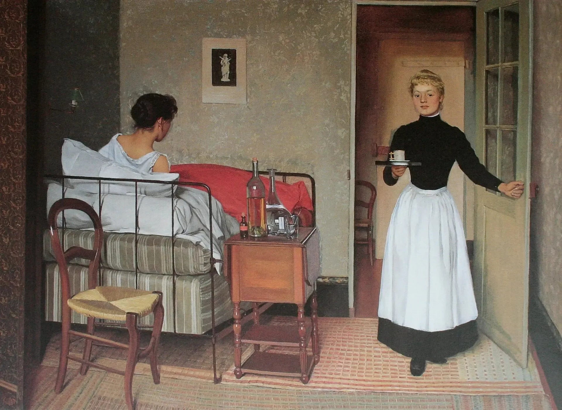 La Malade - Félix Vallotton image 1 reproduction de peinture à l’huile
