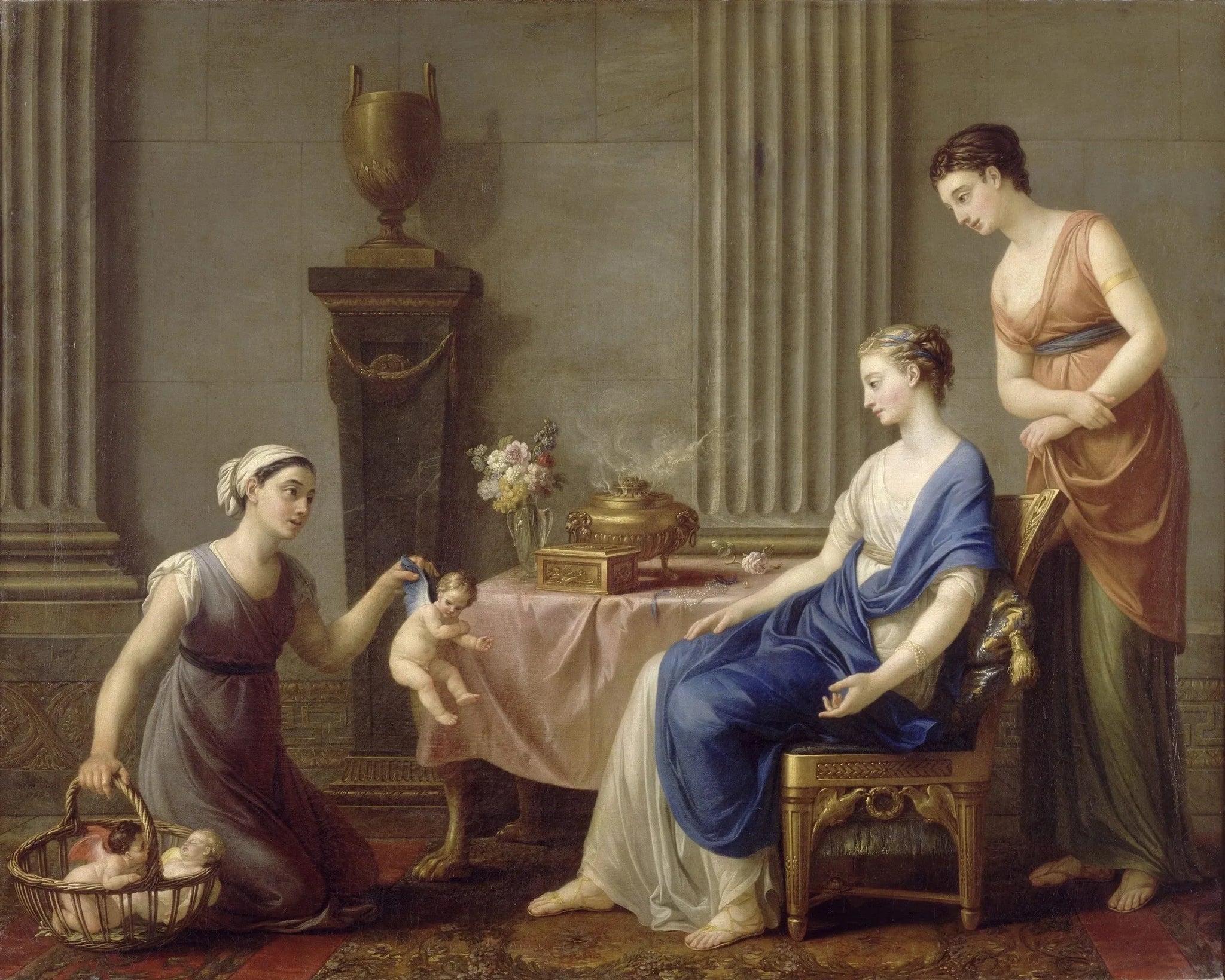 La Marchande d'amours - Joseph-Marie Vien image 1 reproduction d’œuvre d’art à l’huile