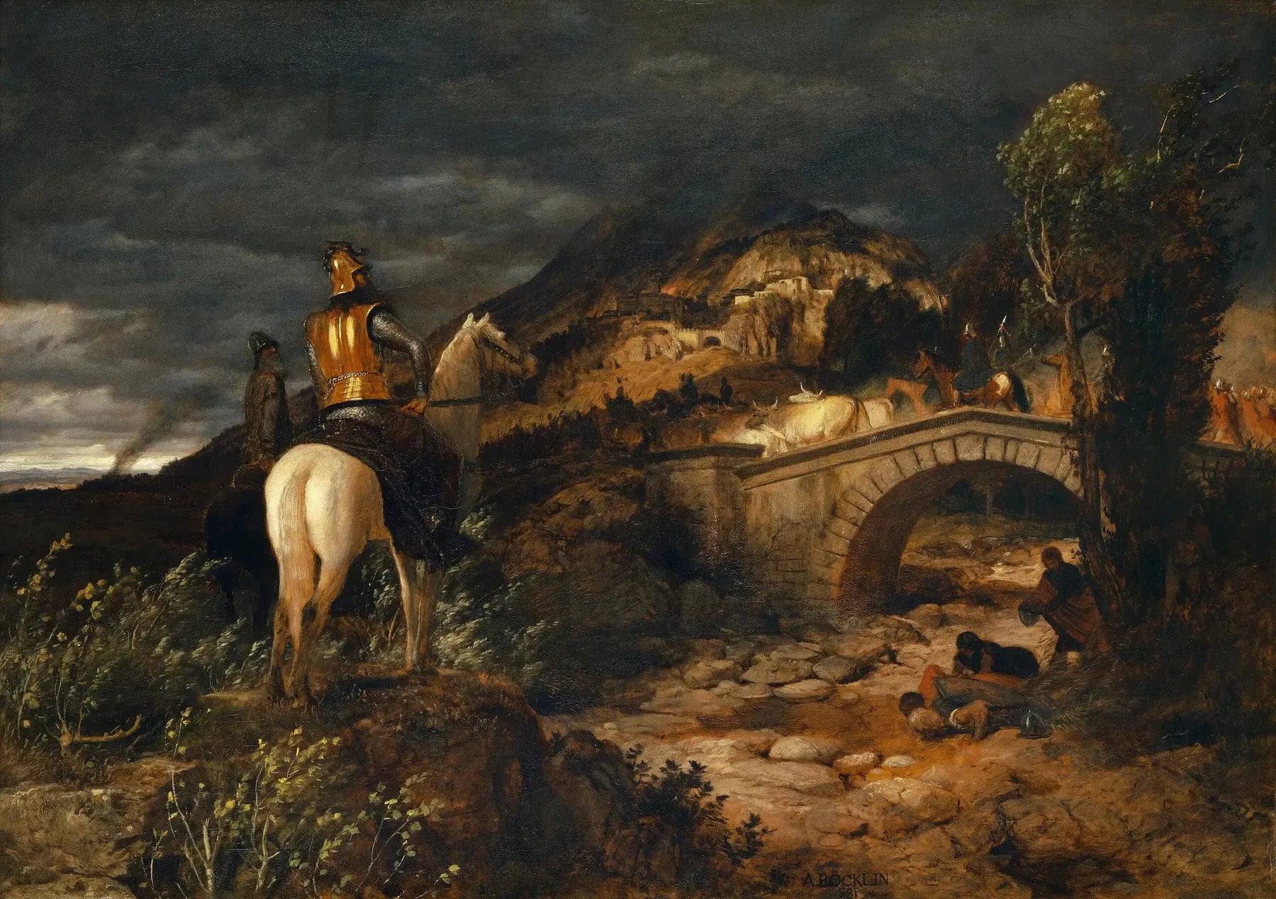 La marche des Goths - Arnold Böcklin image 1 reproduction artisanale de tableau