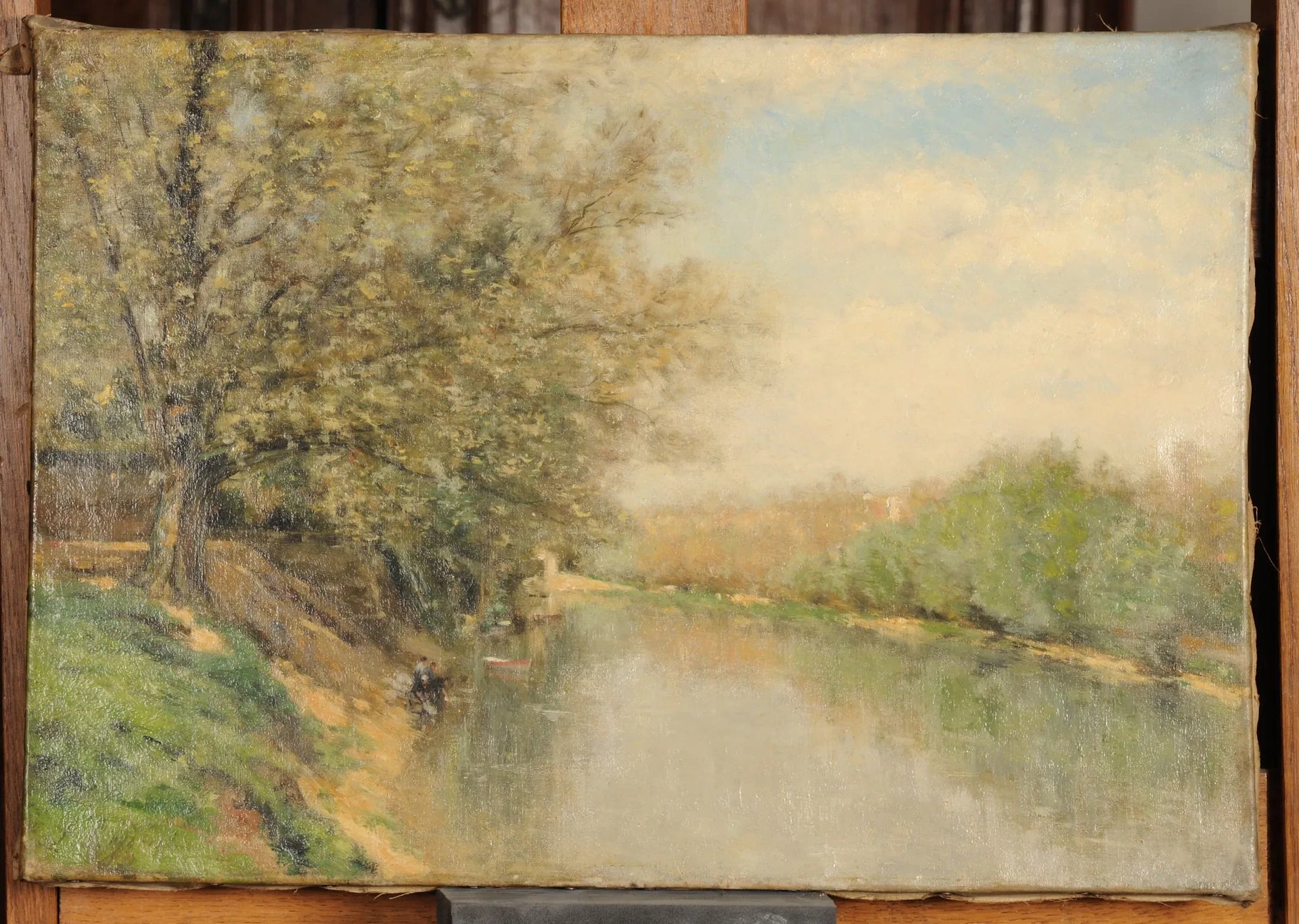La Marne à Charenton - Stanislas Lépine image 1 reproduction artisanale de tableau