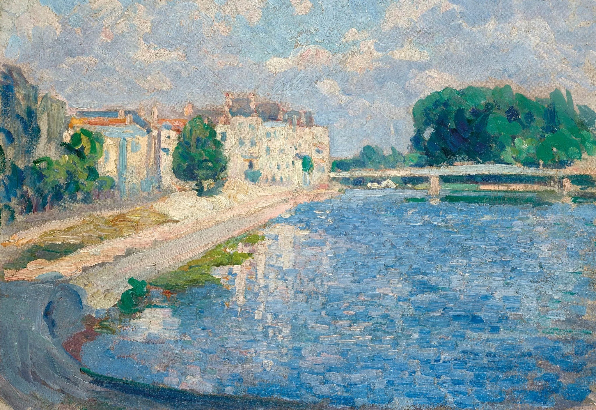 La Marne à Lagny - Henri Lebasque image 1 reproduction réalisée par Alpha Reproduction