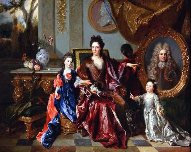 La marquise de Noailles et ses enfants - Nicolas de Largillière image 1 copie de tableau peinte à la main