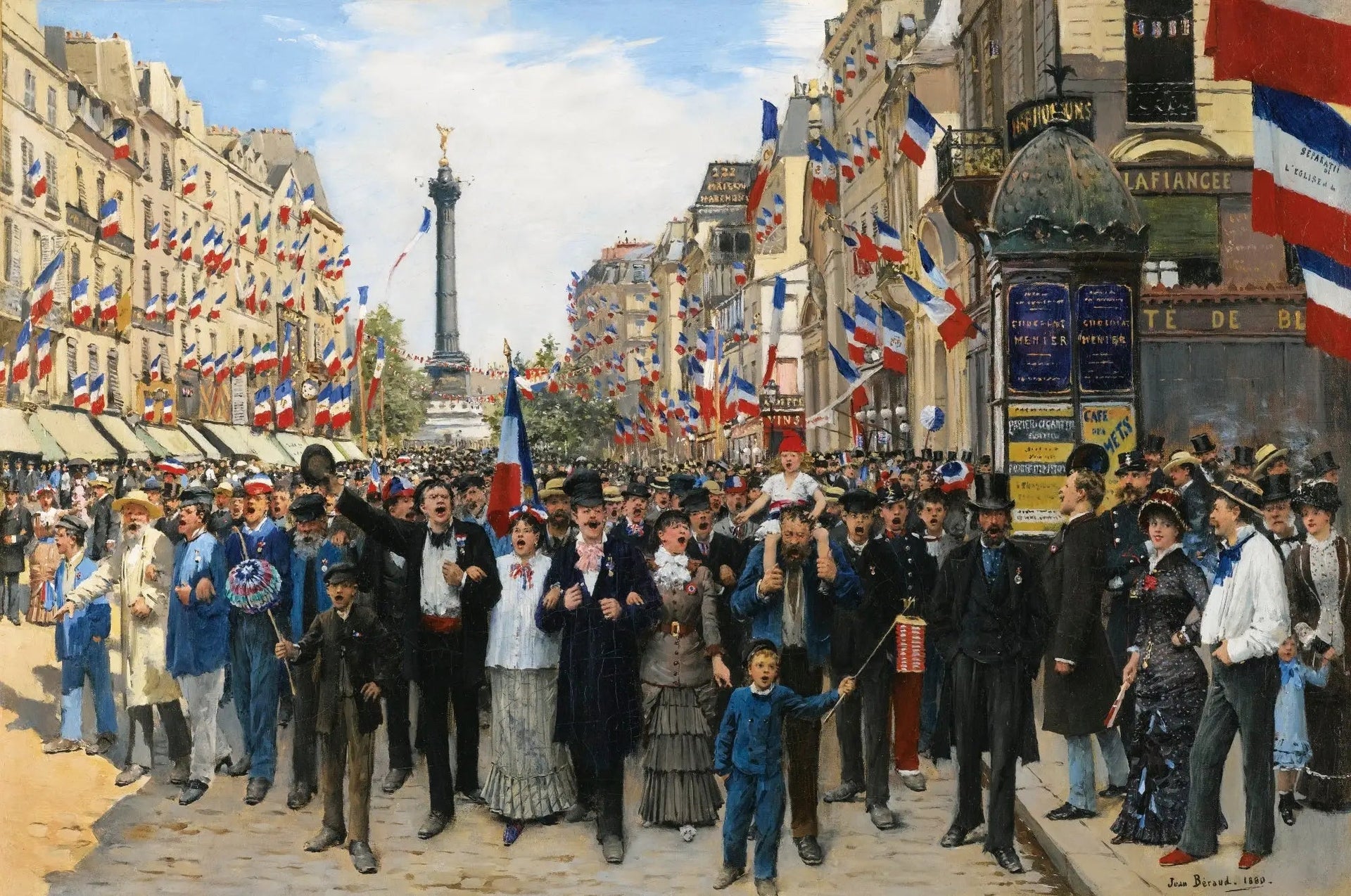 La Marseillaise - Jean Béraud image 1 copie peinte à la main à l’huile