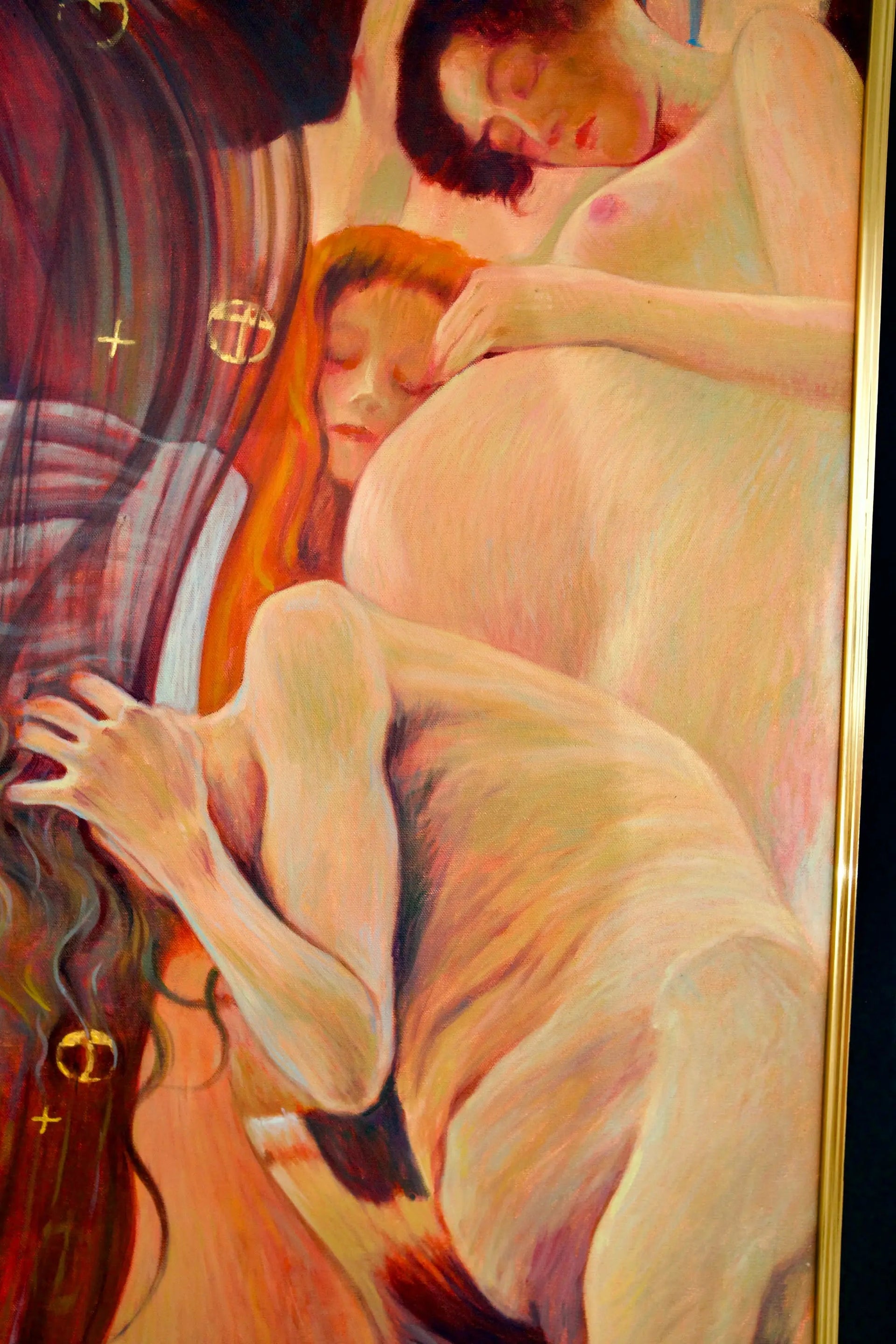 La Médecine – Une Œuvre Réimaginée de Gustav Klimt par Master Apollon | 180 x 270 cm image 10 reproduction réalisée par Alpha Reproduction