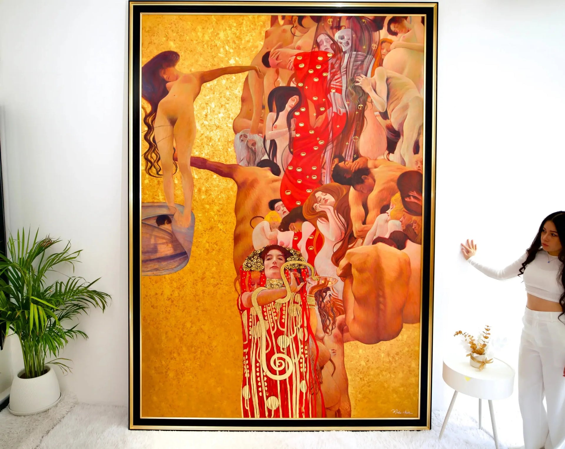 La Médecine – Une Œuvre Réimaginée de Gustav Klimt par Master Apollon | 180 x 270 cm image 27 tableau peint à l’huile sur toile