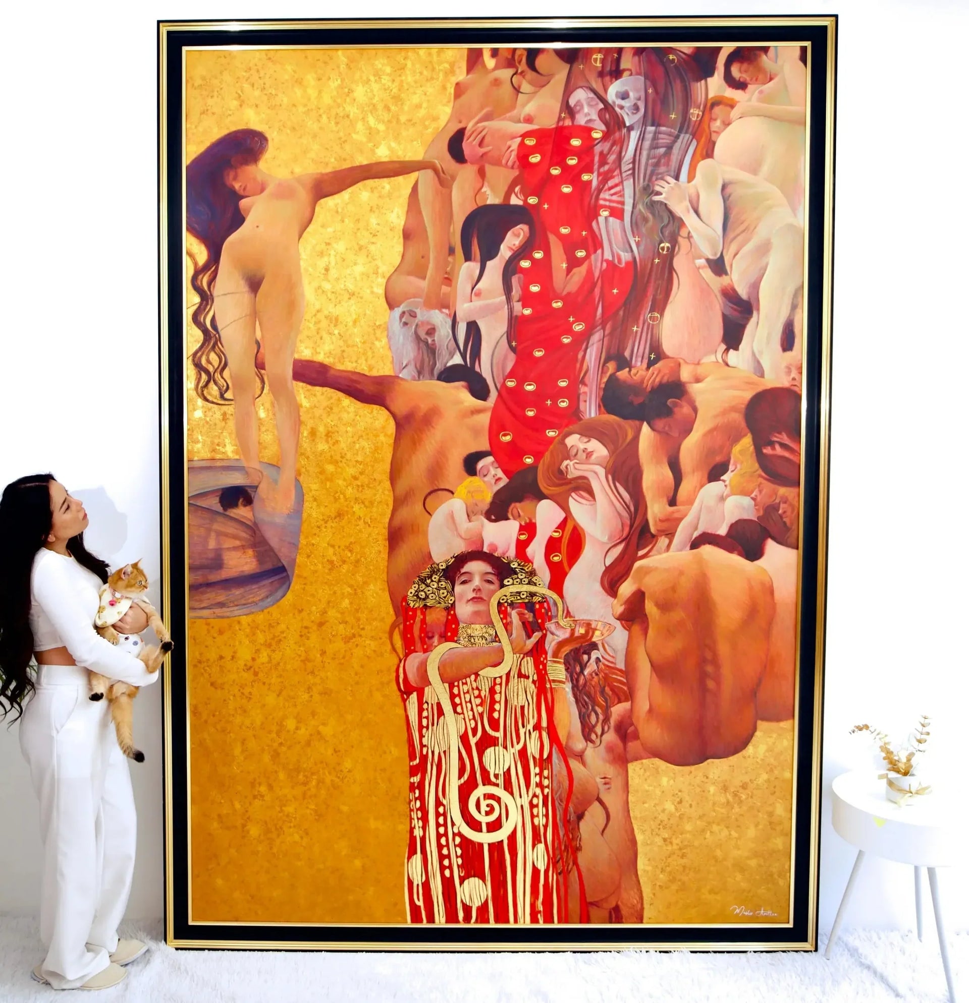 La Médecine – Une Œuvre Réimaginée de Gustav Klimt par Master Apollon | 180 x 270 cm image 2 reproduction d’œuvre d’art à l’huile