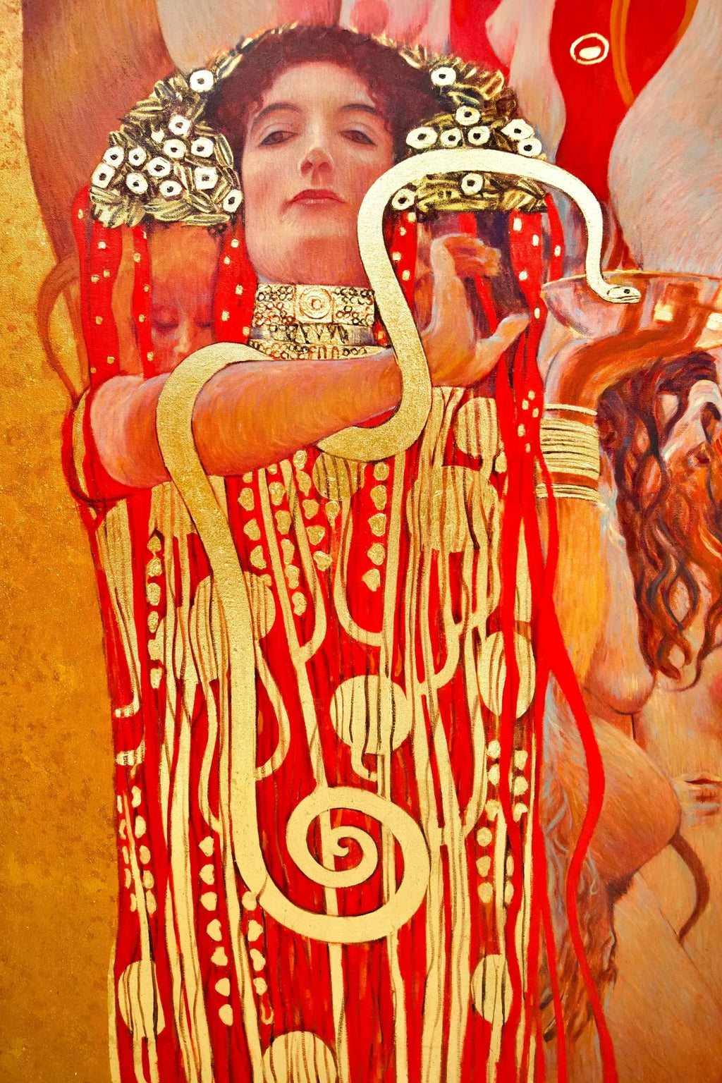 La Médecine – Une Œuvre Réimaginée de Gustav Klimt par Master Apollon | 180 x 270 cm image 3 reproduction réalisée par Alpha Reproduction