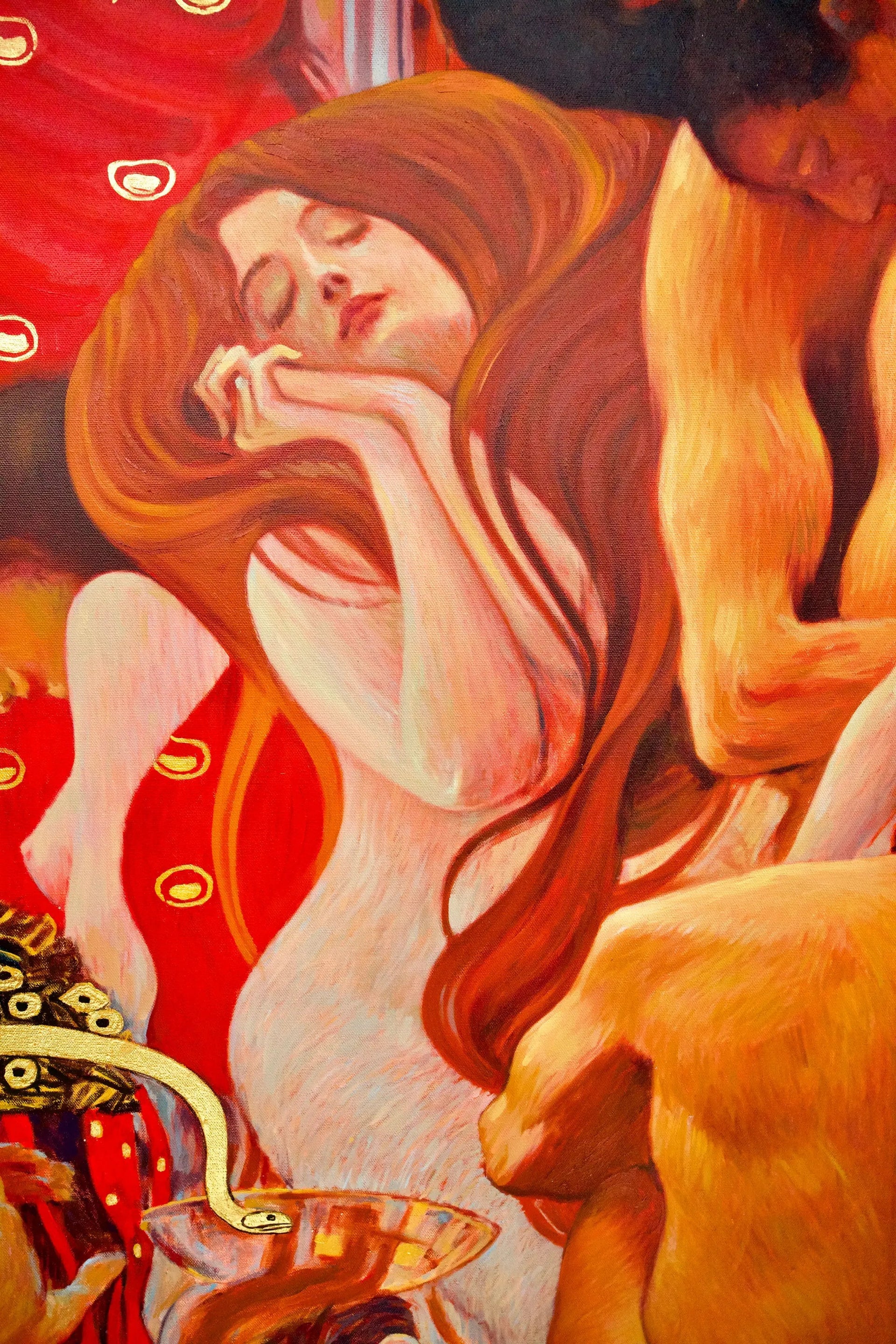 La Médecine – Une Œuvre Réimaginée de Gustav Klimt par Master Apollon | 180 x 270 cm image 5 copie de tableau peinte à la main