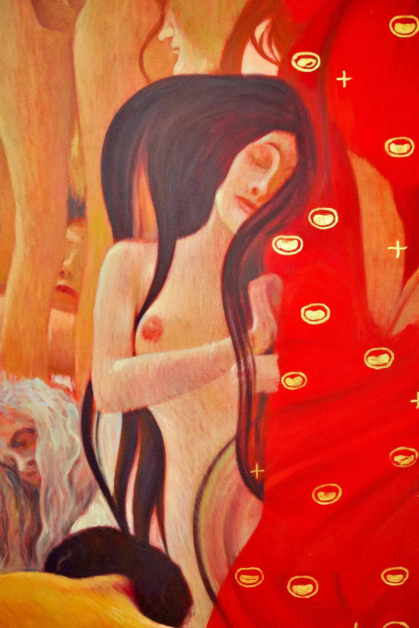 La Médecine – Une Œuvre Réimaginée de Gustav Klimt par Master Apollon | 180 x 270 cm image 7 reproduction artisanale de tableau