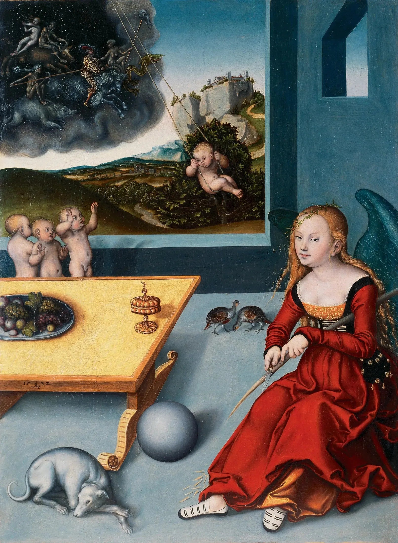 La Mélancolie - Lucas Cranach the Elder image 1 copie peinte à la main à l’huile