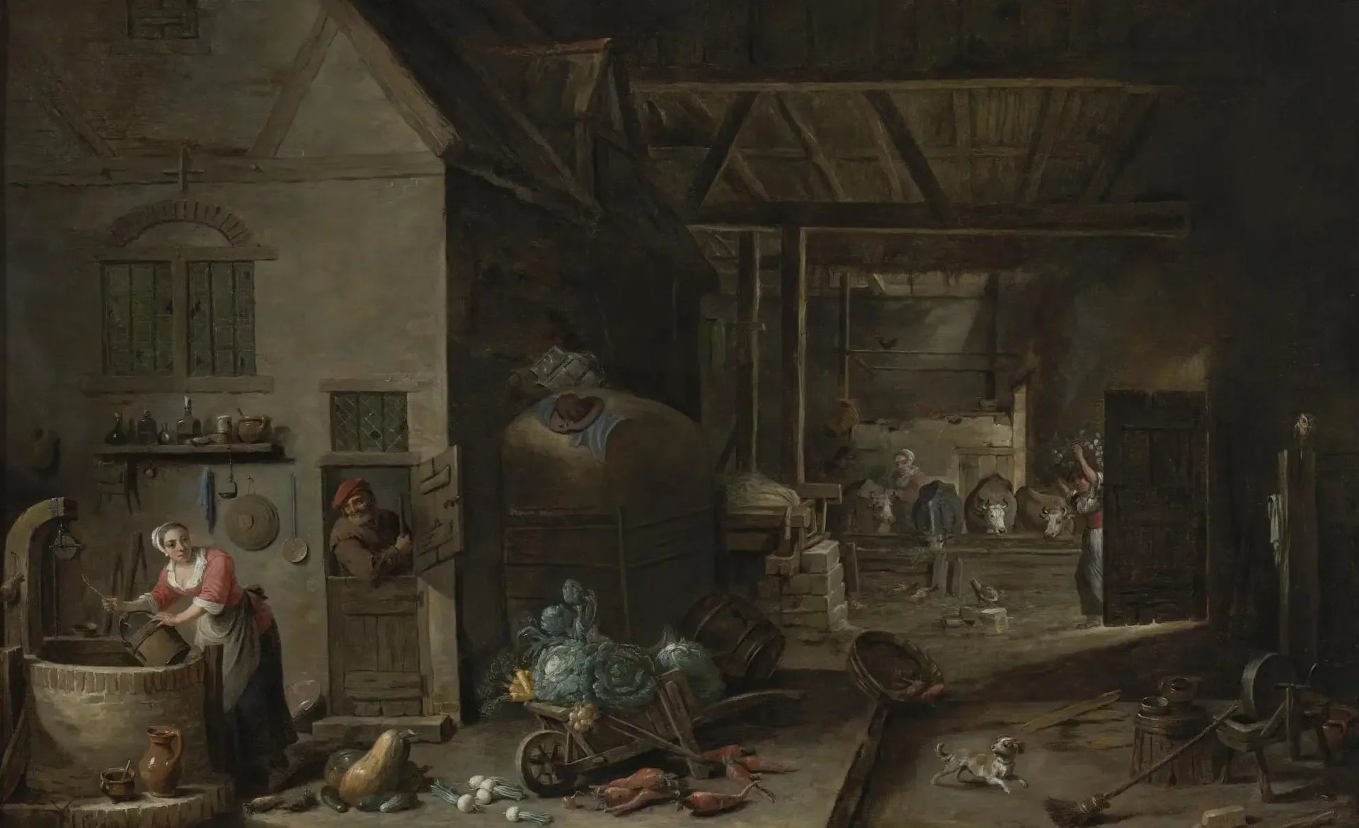 La Ménagere Flamande - David Teniers le Jeune image 1 copie peinte à la main à l’huile