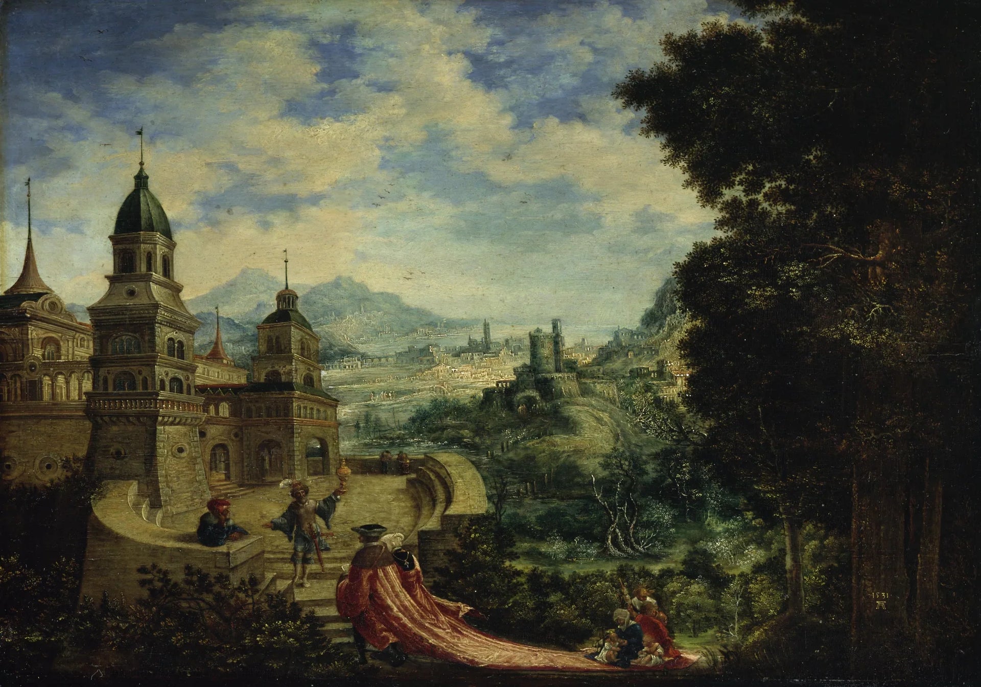 La mendicité s'installe dans le train de l'orgueil - Albrecht Altdorfer image 1 tableau peint à l’huile sur toile