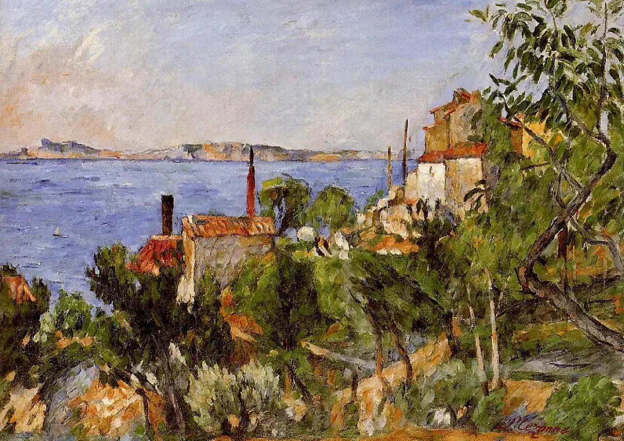 La Mer à l'Estaque - Paul Cézanne image 1 reproduction de peinture à l’huile
