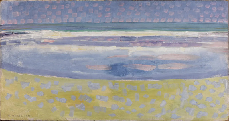 La mer après le coucher du soleil - Piet Mondrian