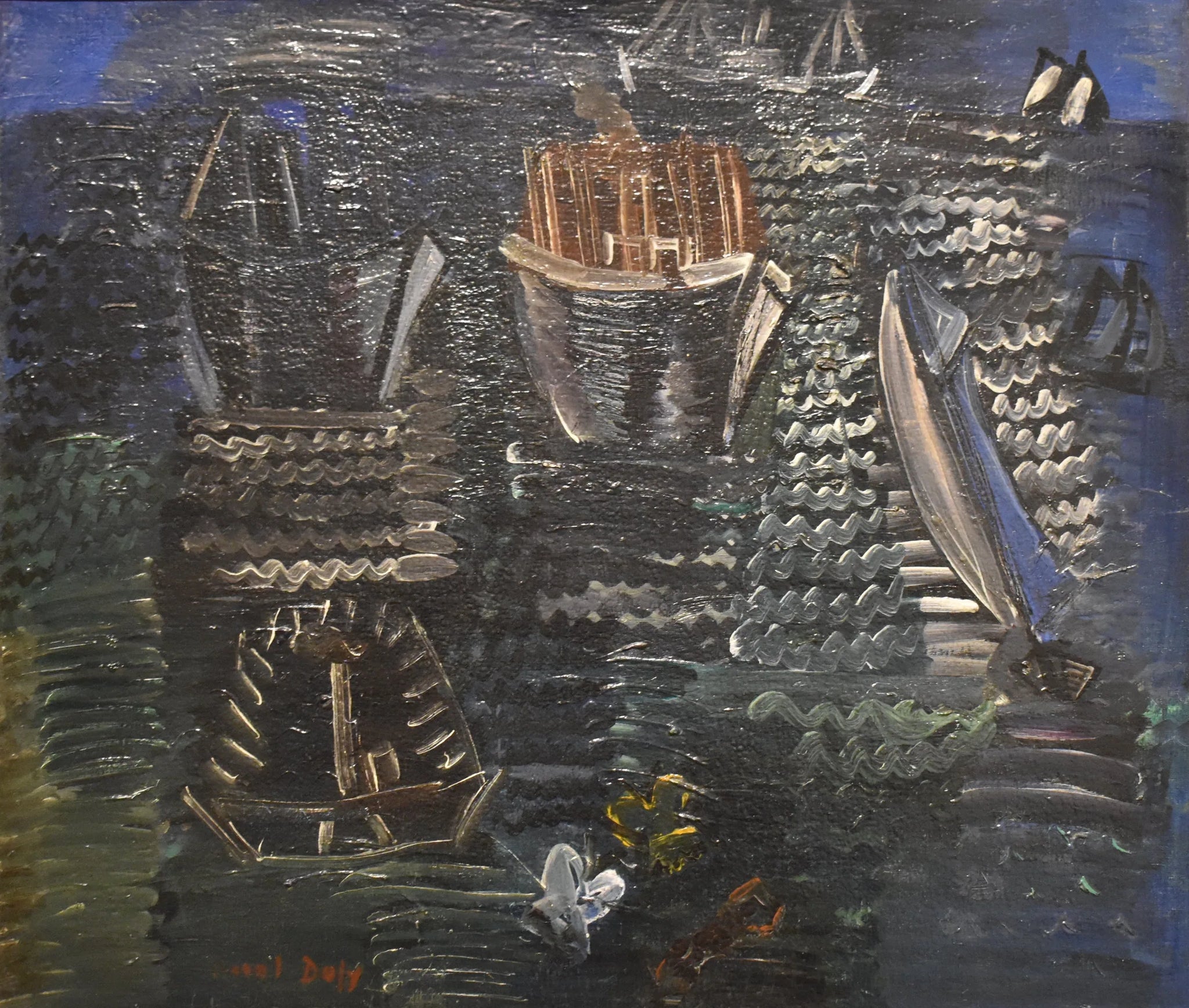La Mer et les Bateaux - Raoul Dufy image 1 reproduction d’œuvre d’art à l’huile