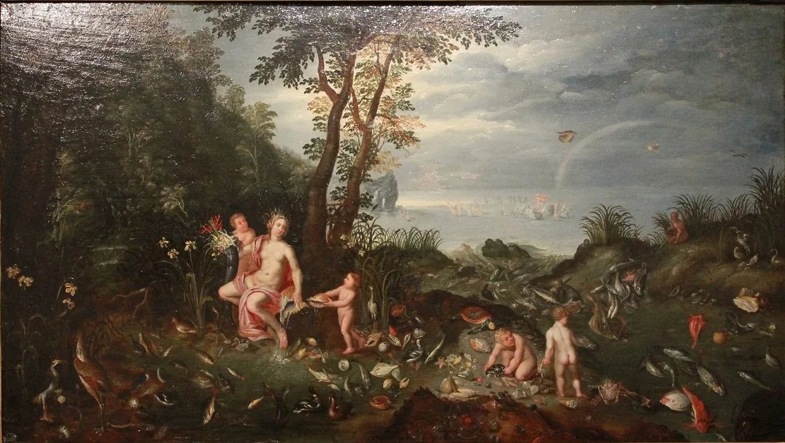 La mer et ses productions - Jan Brueghel l'Ancien image 1 tableau peint à l’huile sur toile