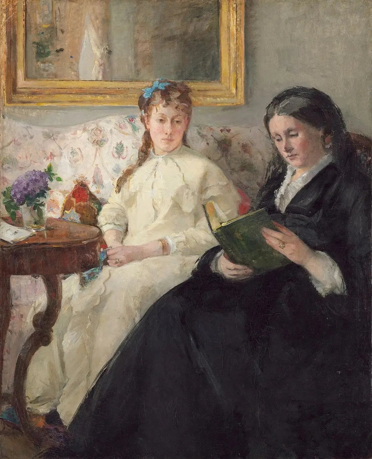 La Mère et la soeur de l'Artiste - Berthe Morisot image 1 tableau peint à l’huile sur toile