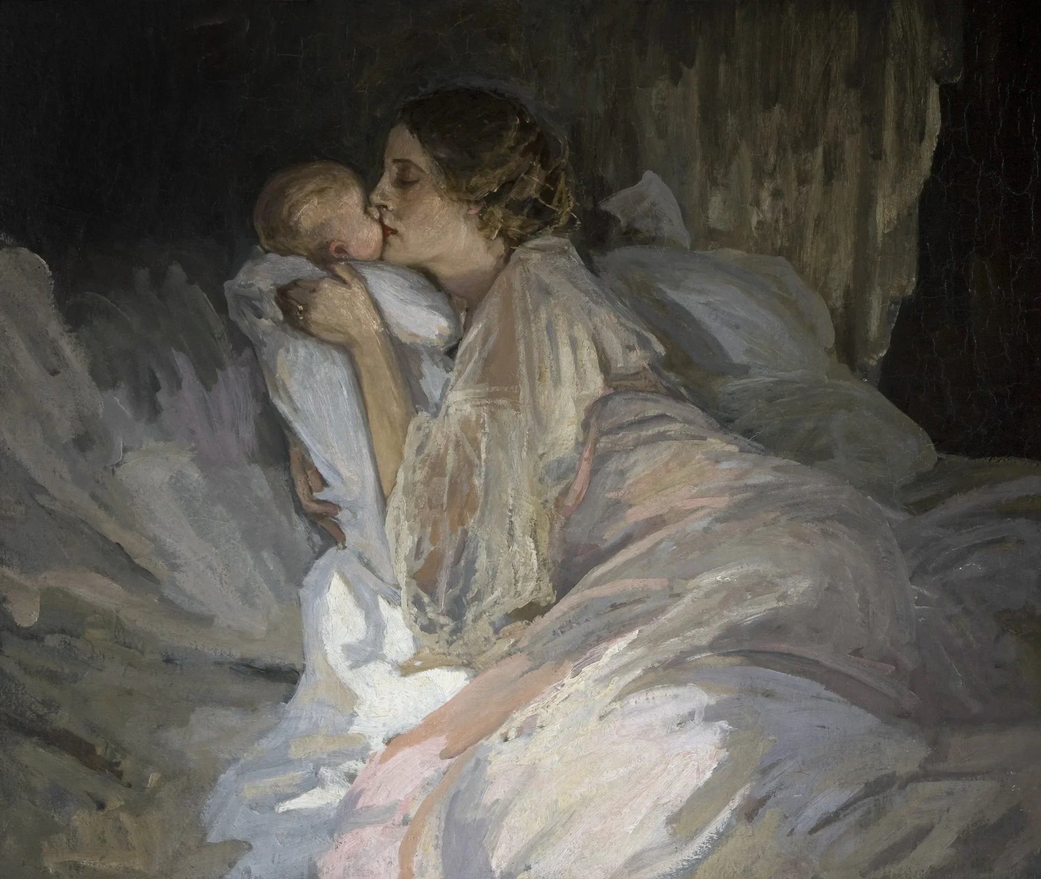 La mère - John Lavery image 1 reproduction de peinture à l’huile