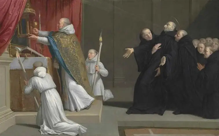 La Messe de Saint Benoît - Philippe de Champaigne image 1 copie peinte à la main à l’huile