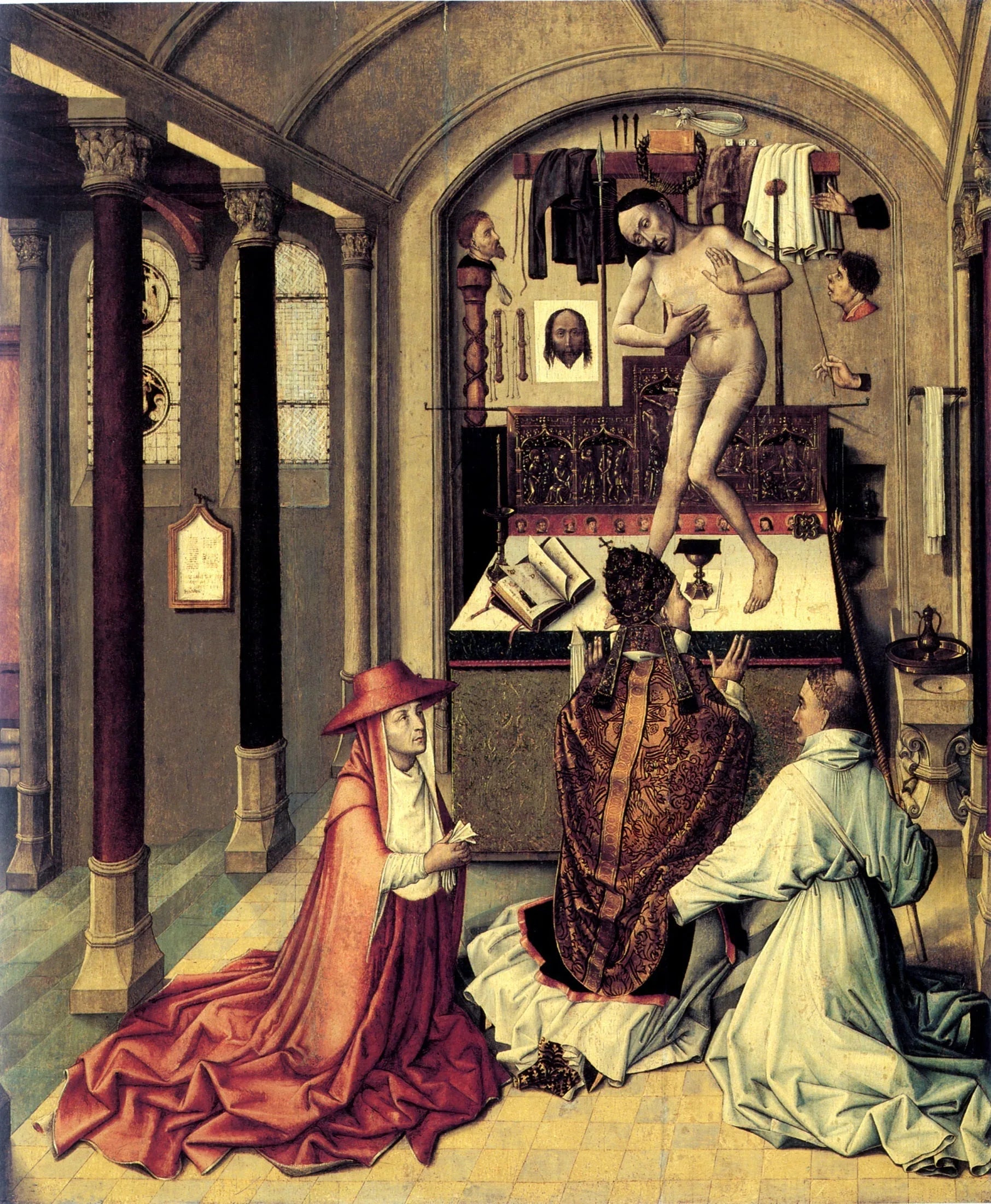 La Messe de saint Grégoire - Robert Campin image 1 reproduction d’œuvre d’art à l’huile
