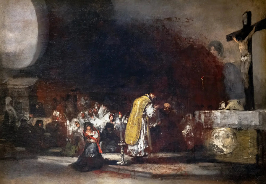 La Messe des relevailles - Francisco de Goya