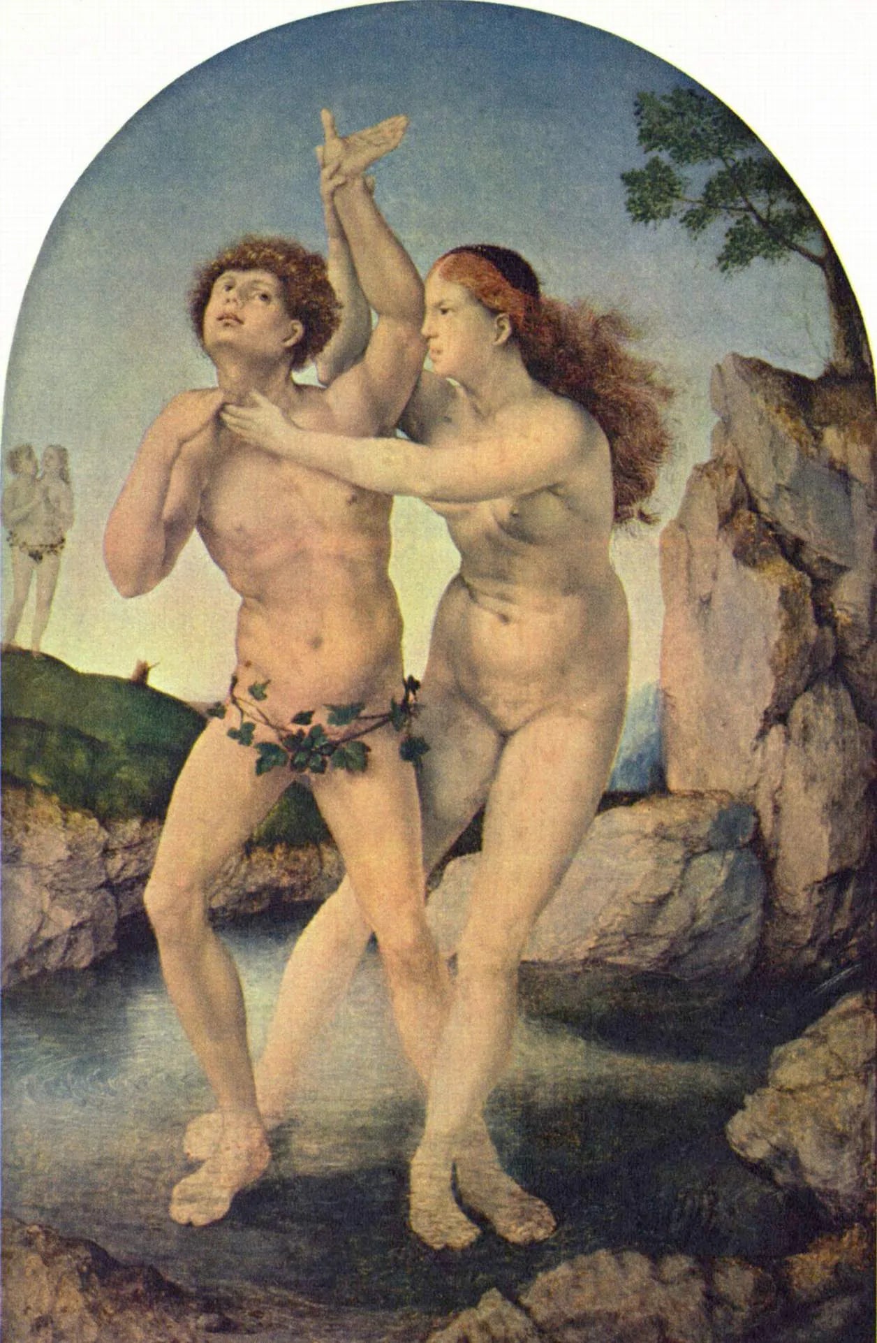 La Métamorphose d'Hermaphrodite et Salmacis - Jan Gossaert image 1 copie de tableau peinte à la main