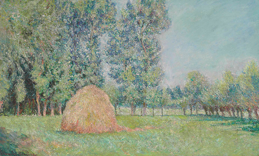 La meule, Plaines des Ajoux, Giverny - Blanche Hoschedé Monet image 1 tableau peint à l’huile sur toile