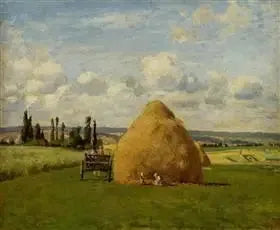 La meule, Pontoise - Camille Pissarro image 1 tableau peint à l’huile sur toile