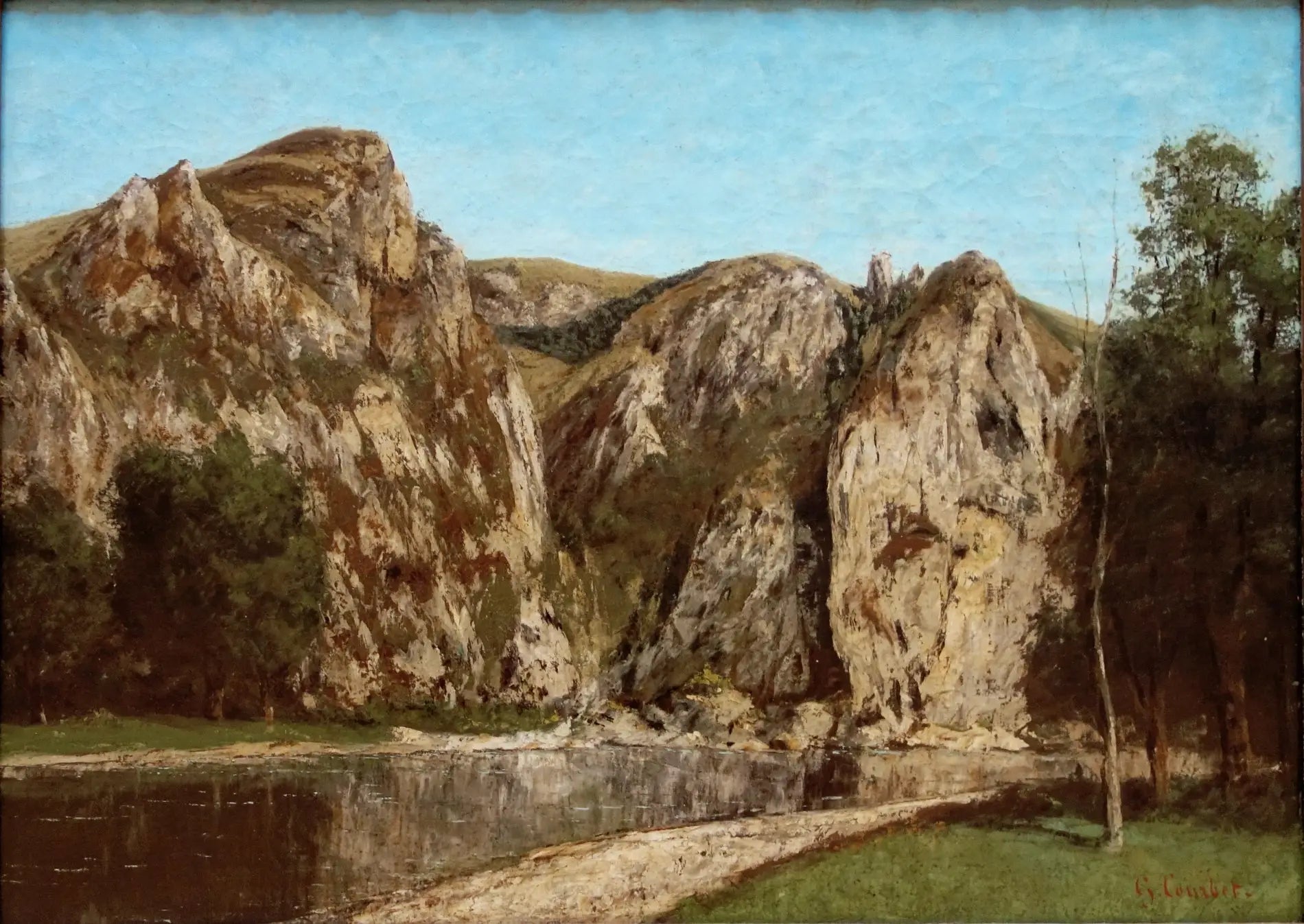 La Meuse à Freyr - Gustave Courbet image 1 reproduction réalisée par Alpha Reproduction