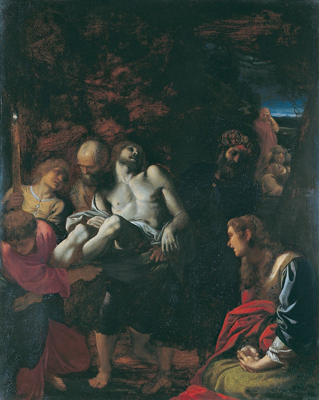 La mise au tombeau - Annibale Carracci image 1 reproduction artisanale de tableau