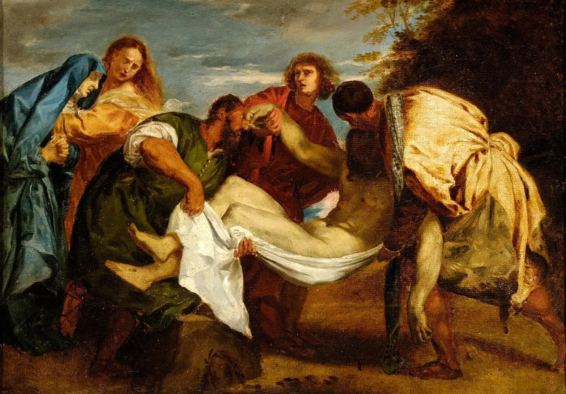 La Mise au tombeau d'après Titien - Eugène Delacroix
