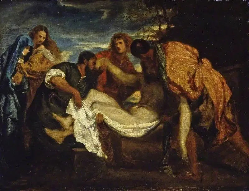 La Mise au tombeau, d'après Titien - Henri Fantin-Latour image 1 reproduction réalisée par Alpha Reproduction