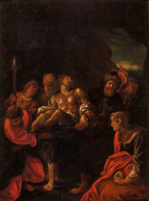 La mise au tombeau du Christ - Annibale Carracci image 1 tableau peint à l’huile sur toile