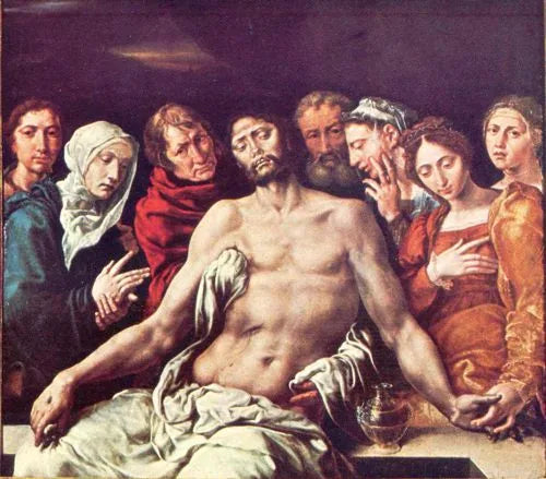 La mise au tombeau du Christ - Maarten van Heemskerck image 1 tableau peint à l’huile sur toile