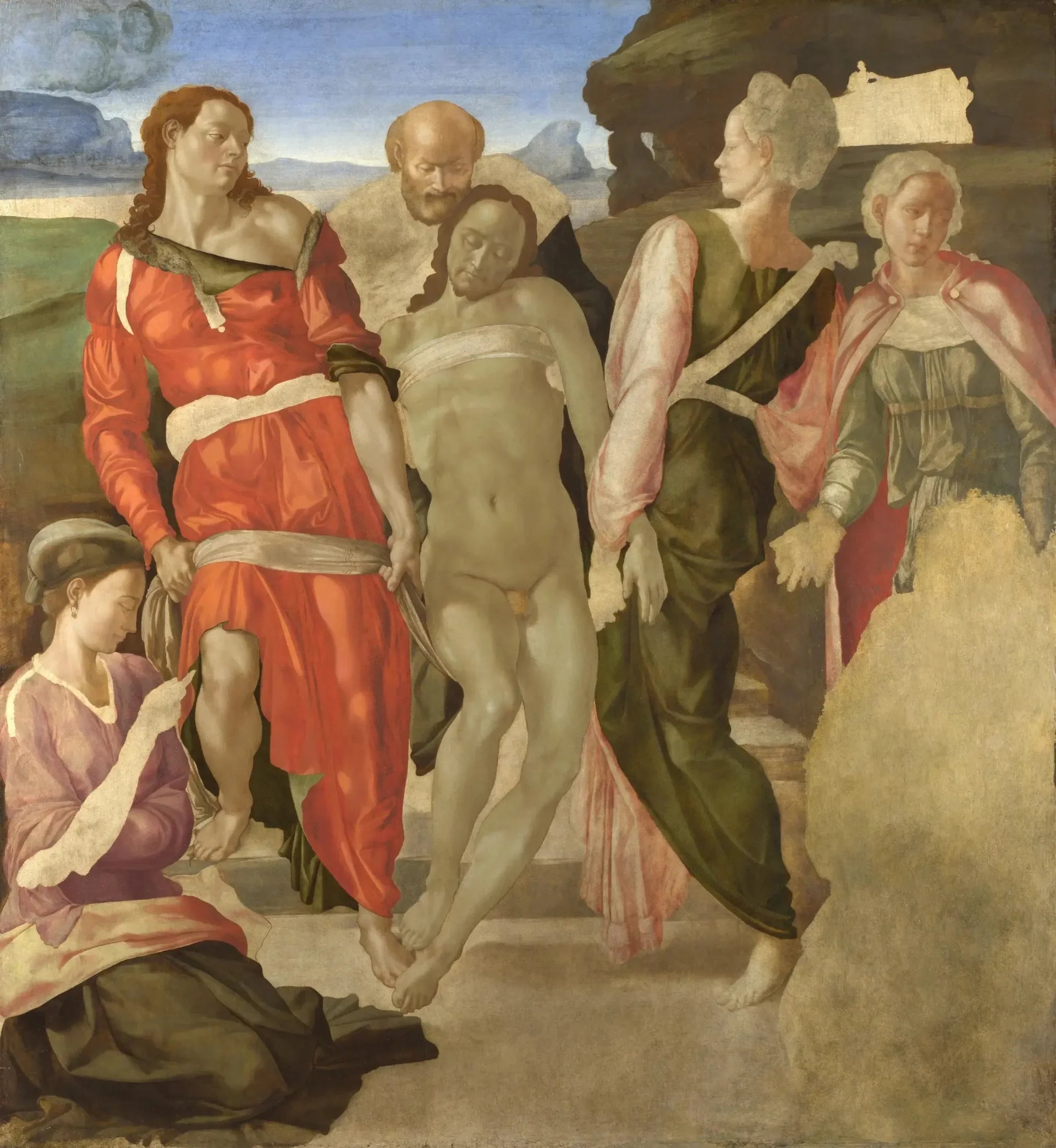 La Mise au tombeau - Michel-Ange image 1 tableau peint à l’huile sur toile