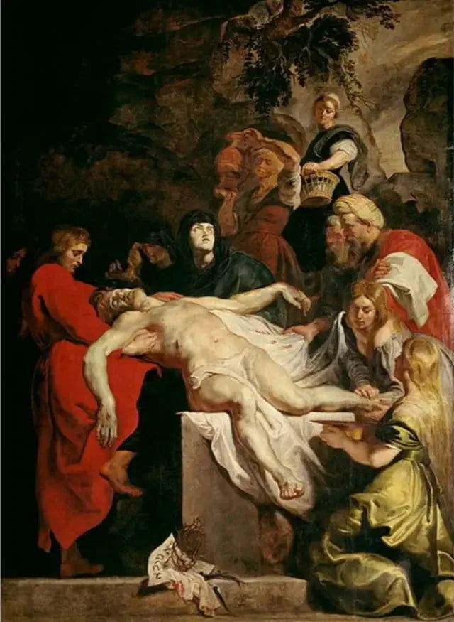 La Mise au tombeau - Peter Paul Rubens image 1 reproduction artisanale de tableau
