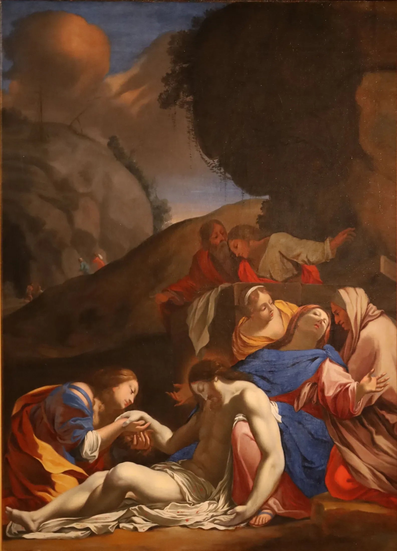 La Mise au tombeau - Simon Vouet image 1 copie peinte à la main à l’huile