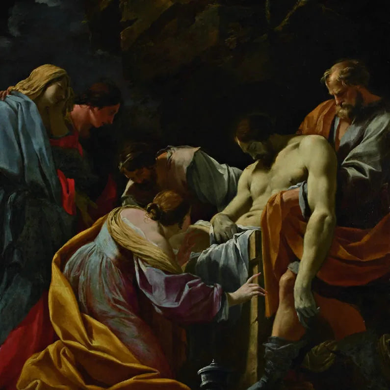 La Mise au tombeau - Simon Vouet image 1 tableau peint à l’huile sur toile